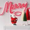 10" Neon Style 'Merry' Christmas Novelty Silhouette Light Red - Wondershop™