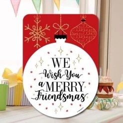 Big Dot of Happiness Red and Gold Friendsmas - Party Decorations - Friends Christmas Party Welcome Yard Sign -Outdoor Christmas Decorations Sales GUEST 88a24ed7 2a8b 46d9 8bc4 79b1949d82b4