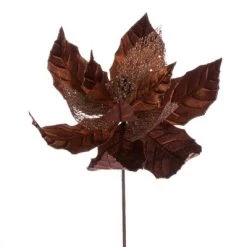 Vickerman 11" Velvet and Glitter Mesh Poinsettia Flower on Steem -Outdoor Christmas Decorations Sales GUEST 8b8d9c43 788f 4f30 bdb1 d68c07c9e922