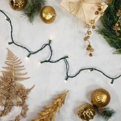 Northlight 100ct LED Wide Angle Christmas Lights Warm White - 33' Green Wire