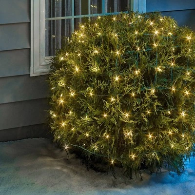 Philips 50ct Solar Net String Lights Warm White with Green Wire 4 Philips 50ct Solar Net String Lights Warm White with Green Wire - Image 2