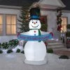 Gemmy Animated Christmas Airblown Inflatable Snowman w/Banner, 8 ft Tall, White -Outdoor Christmas Decorations Sales GUEST 8f936e89 a9ea 4128 85be 93ce7d083847