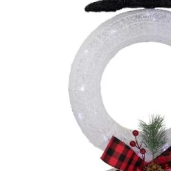 Northlight 48" LED Lighted Wreath Snowman Outdoor Christmas Decoration -Outdoor Christmas Decorations Sales GUEST 92c60b64 246c 43fa 8c8f a6f314c993ab