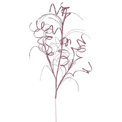 Vickerman 35" Glitter Curly Aritificial Christmas Spray 10 Vickerman 35" Glitter Curly Aritificial Christmas Spray - Image 8