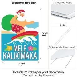 Big Dot of Happiness Tropical Christmas - Party Decorations - Beach Santa Holiday Party Welcome Yard Sign -Outdoor Christmas Decorations Sales GUEST 95a2f3dc 78b8 476b 99b4 86361ae61ed0