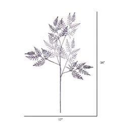 Vickerman 34" Metallic Fern Spray