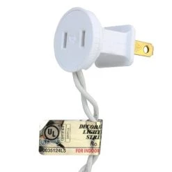 Northlight 50ct Warm White LED Wide Angle Christmas Lights, 16.25ft White Wire