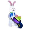 Costway 4FT Inflatable Easter Bunny with Pushing Cart Blowup Holiday Rabbit Decoration -Outdoor Christmas Decorations Sales GUEST 9925772d be7b 4c24 8c25 aa98cc070e29