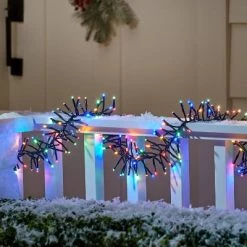 448ct LED Christmas String Lights Garland Multicolor with Black Wire - Wondershop™
