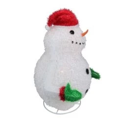 Sterling 24" Pre-Lit Red and White Snowman Outdoor Christmas Yard Decor
