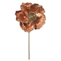 Vickerman 14" Pearl Poppy Spray -Outdoor Christmas Decorations Sales GUEST 9b73057b 2146 48e6 b84e 02b695f606df