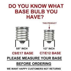 Novelty Lights Inc Novelty Lights Clear G40 Globe Hanging Outdoor String Light Replacement Bulbs E12 Candelabra Base 5 watt 9 Novelty Lights Inc Novelty Lights Clear G40 Globe Hanging Outdoor String Light Replacement Bulbs E12 Candelabra Base 5 watt -Outdoor Christmas Decorations Sales GUEST 9d039b7d dce4 45c6 9f8f 966fac63e4ff