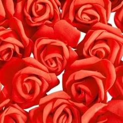 Juvale 100 Pack Red Foam Roses, 3 Inch Stemless Artificial Flowers for Crafts, Wall Decorations, Wedding Receptions, Faux Bouquets, Spring Decor -Outdoor Christmas Decorations Sales GUEST 9efd0734 56f0 4e9e a230 c7cce194e52c