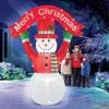 Collections Etc. Collections Etc 8-Foot LED Christmas Snowman Outdoor Inflatable Decoration 79 X 40 X 100