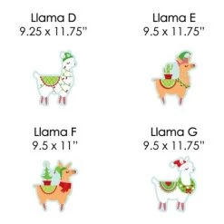 Big Dot of Happiness Llama Christmas Santa Sleigh - Yard Sign and Outdoor Lawn Decorations - FA La Llama Holiday Party Yard Signs - Set of 8 -Outdoor Christmas Decorations Sales GUEST a037a866 866c 49c1 9fea df29680f08a2