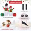 Costway 6Ft & 5Ft Christmas Inflatable Snowmen Blow Up Christmas Decoration