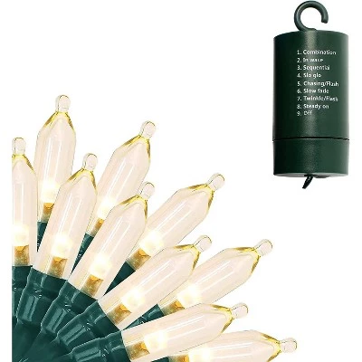 Joiedomi 100 Clear LED Green Wire String Lights, Battery Powered (8 Modes, 6 Hr Timer) 3 Joiedomi 100 Clear LED Green Wire String Lights, Battery Powered (8 Modes, 6 Hr Timer)