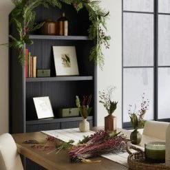 Hearth & Hand With Magnolia 20" Preserved Mixed Leaf & Berry Christmas Stems Bundle - Hearth & Hand™ with Magnolia