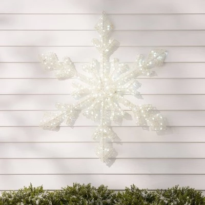 36in LED Garage Decor Dew Drop Rope Snowflake Christmas Novelty Silhouette Light Cool White - Wondershop™ 3 36in LED Garage Decor Dew Drop Rope Snowflake Christmas Novelty Silhouette Light Cool White - Wondershop™