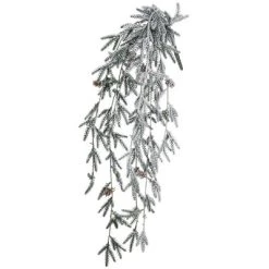 Sullivans Artificial Pine Cascade Bush 31"H White