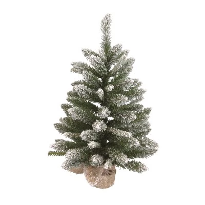 Transpac Artificial 24 in. Multicolor Christmas Frosted Noble Fir Tree 3 Transpac Artificial 24 in. Multicolor Christmas Frosted Noble Fir Tree