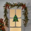 14.25" Battery Operated LED Tinsel Fabric Christmas Tree Novelty Light - Wondershop™