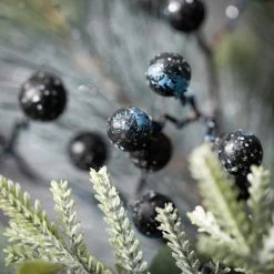 18"H Sullivans Frosted Cedar & Pinecone Pick; Green