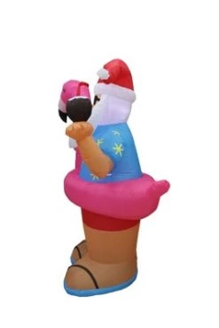 A Holiday Company 6ft Tall Beach Party Santa, 6 ft Tall, Multi -Outdoor Christmas Decorations Sales GUEST ac6cd0fe a2a7 4faa a56e 9b0c79d1e7fe