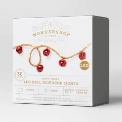 30ct LED Battery Operated Red Bell Dewdrop Christmas Novelty String Lights Warm White Jute Wrapped Wire - Wondershop™ 8 30ct LED Battery Operated Red Bell Dewdrop Christmas Novelty String Lights Warm White Jute Wrapped Wire - Wondershop™ -Outdoor Christmas Decorations Sales GUEST ae318ce5 641b 4d94 acfa 8b5c9d7267a0