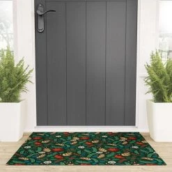 Deny Designs Pimlada Phuapradit Christmas foliage Welcome Mat -Society6