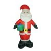 LB International 8' Red Pre-Lit Inflatable Santa Claus with Gift Christmas Outdoor Decor