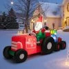 Costway 9 FT Long Christmas Inflatable Santa Claus Driving Tractor with Gifts Decoration -Outdoor Christmas Decorations Sales GUEST b11d99cf 7103 4342 ba78 5c529687836c