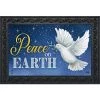 Briarwood Lane Peace on Earth Dove Christmas Doormat Olive Branch Indoor Outdoor 30" x 18" -Outdoor Christmas Decorations Sales GUEST b1686bcd 9310 40c2 8500 306b4fae9a32