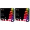 Twinkly Strings App-Controlled LED Christmas Lights 100 RGB (16 Million Colors) 26.2 feet Green Wire Indoor/Outdoor Smart Lighting Decoration(2 Pack) -Outdoor Christmas Decorations Sales GUEST b4ae764b 49ca 4fb8 b171 ea72e6e80252
