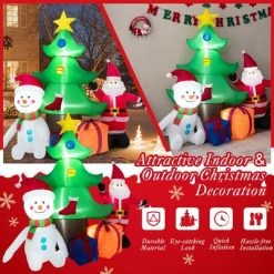 Costway 7.2 FT Inflatable Christmas Decoration Lighted Blow up Xmas Tree w/ Santa Claus 13 Costway 7.2 FT Inflatable Christmas Decoration Lighted Blow up Xmas Tree w/ Santa Claus -Outdoor Christmas Decorations Sales GUEST b542c69b 4f94 4d3d 9170 695a2048fc4d