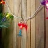 Northlight 10-Count Vibrantly Colored Margarita Glass Summer Outdoor Patio Christmas Light Set, 7.5' White Wire