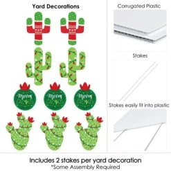 Big Dot of Happiness Merry Cactus - Lawn Decorations - Outdoor Christmas Cactus Party Yard Decorations - 10 Piece -Outdoor Christmas Decorations Sales GUEST b5ced6bd 975b 4e46 b893 1ac03f60db2e