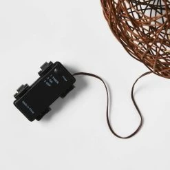 Battery Operated Brown Faux Rattan Sphere Fairy String Lights Warm White with Brown Wire - Wondershop™ 10 Battery Operated Brown Faux Rattan Sphere Fairy String Lights Warm White with Brown Wire - Wondershop™ -Outdoor Christmas Decorations Sales GUEST b5f6d835 3e6c 4ba8 b25a c46815fe8053