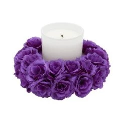 Bright Creations 75 Pack Purple Flowers for Crafts, 2 Inch Stemless Silk Cloth Roses for Wall Decorations, Wedding Receptions, Spring Decor -Outdoor Christmas Decorations Sales GUEST b684929f dc6c 42e6 8d09 2bb04396801a