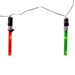Kurt S. Adler Kurt Adler Star Wars Light Sabers Battery Operated 20 Lights with 10 Light Sabers
