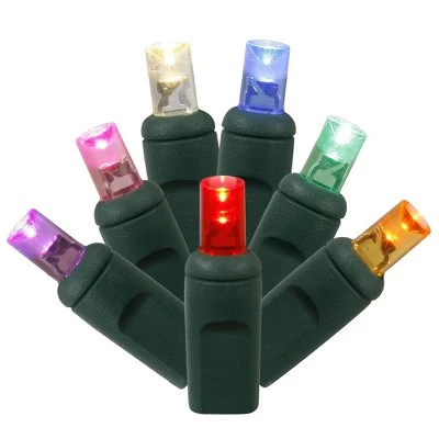 Vickerman Single Mold Wide Angle LED Christmas Light Set 6"x25'L Brown Wire Poly Bag 5 Vickerman Single Mold Wide Angle LED Christmas Light Set 6"x25'L Brown Wire Poly Bag - Image 3