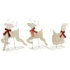 Northlight 3pc LED Lighted Reindeer and Sleigh Outdoor Christmas Decoration