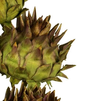 Vickerman 15" Artichoke Head with Reed Stem, Dried 4 Vickerman 15" Artichoke Head with Reed Stem, Dried - Image 2