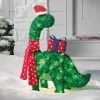 27.5" Incandescent Green Tinsel Dinosaur with Gift Christmas Novelty Sculpture Light Clear - Wondershop™ -Outdoor Christmas Decorations Sales GUEST bc39b4dc 6d9c 4f4b a193 7530a1d510a3