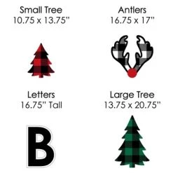 Big Dot of Happiness Holiday Plaid Trees - Yard Sign Outdoor Lawn Decorations - Buffalo Plaid Christmas Party Yard Signs - Believe -Outdoor Christmas Decorations Sales GUEST bdceedf5 cbbe 4ef6 a031 bc55e47c5b79