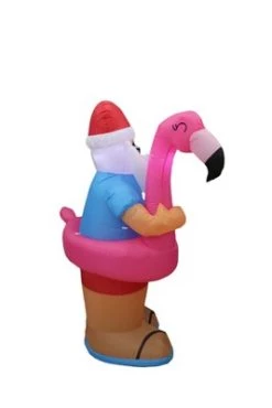 A Holiday Company 6ft Tall Beach Party Santa, 6 ft Tall, Multi -Outdoor Christmas Decorations Sales GUEST bf3d23e9 e39f 4b36 8a14 dd5d3344fb64