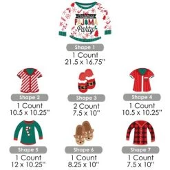 Big Dot of Happiness Christmas Pajamas - Yard Sign and Outdoor Lawn Decorations - Holiday Plaid PJ Party Yard Signs - Set of 8 -Outdoor Christmas Decorations Sales GUEST bfdbd105 acfd 453e 8d6c ef56f5dcbc54