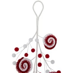 Northlight 30" Candy Cane Swirls and Pom Poms Christmas Garland -Outdoor Christmas Decorations Sales GUEST c2688d2e 42b5 47fb 9409 c00a4f3325b4