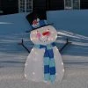 Northlight 32" Lighted White and Blue Chenille Snowman Outdoor Christmas Decoration -Outdoor Christmas Decorations Sales GUEST c7e3c5e9 170a 4cc7 9083 ad73af092956