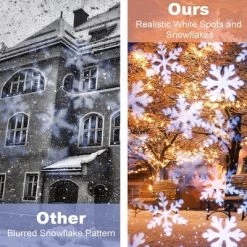 Costway Christmas Rotating Snowfall Projection Lights with Remote Control for Party -Outdoor Christmas Decorations Sales GUEST cbf6ddfd 2dd5 423d 8d25 311c41072ca0